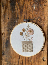 Load image into Gallery viewer, The Joan finished stitched hoop