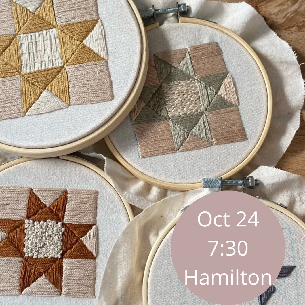 October 24 Social Stitch: Hamilton