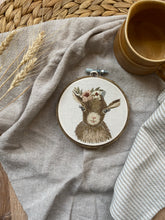 Load image into Gallery viewer, Little goat, stained hoop